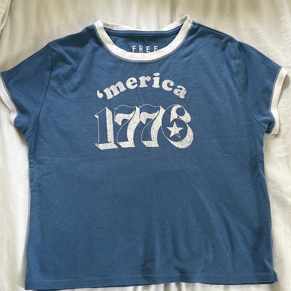 Dark blue crop top